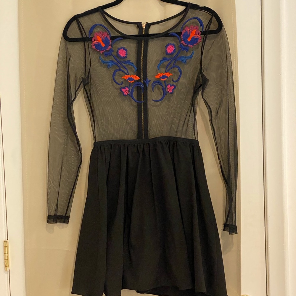 Mesh Black Dress